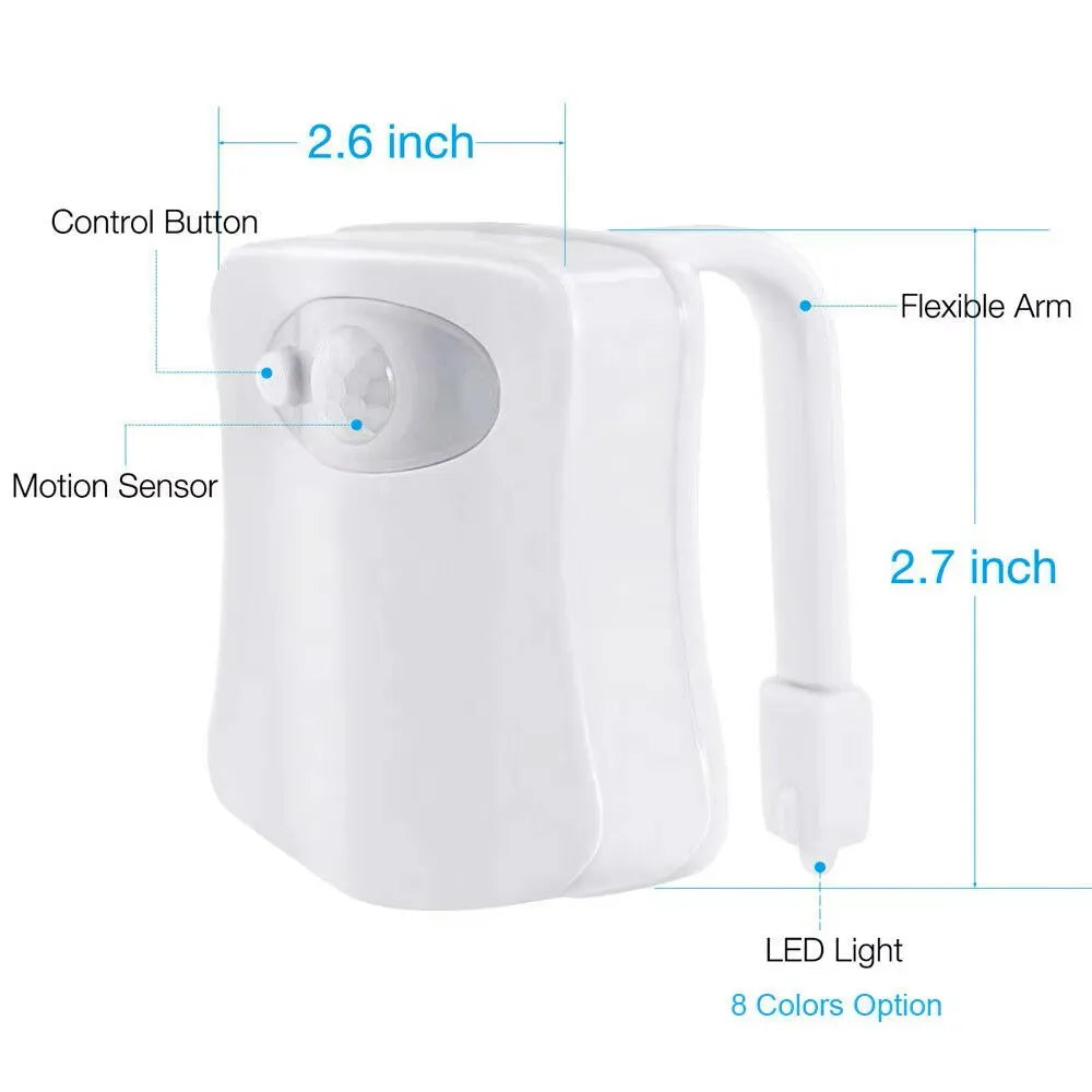 Color Changing Toliet Night Light Motion Sensor Led Motion Activated Washroom UV Slap Activated Butt Smart Night Light