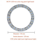 DC5V Dimmable LED Chip 5W-30W Surface Light Source SMD 5730 LED Light Beads DIY Tricolor Adjustable LED Bulb White Warm White