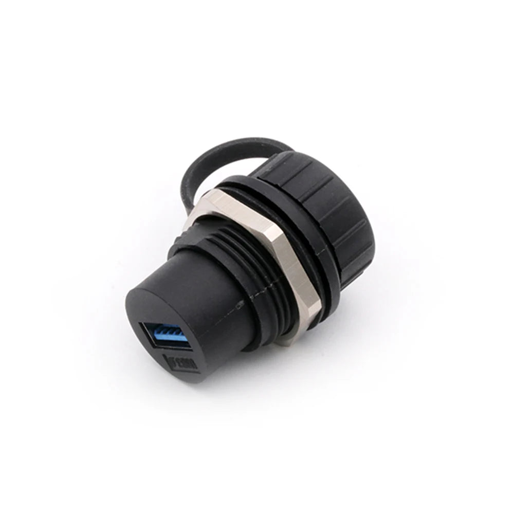New Arrival Waterproof USB 3.0 Connector,Panel Mount Chassis Connector,Soldering Free D Type USB Female to Female Adapter
