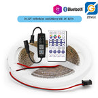 2.7mm WS2812 RGBIC LED Light 160Leds/M WS2812B 2020SMD Addressable Strip Lamp With DC/USB 28keys BT Music Led Controller DC5/12V
