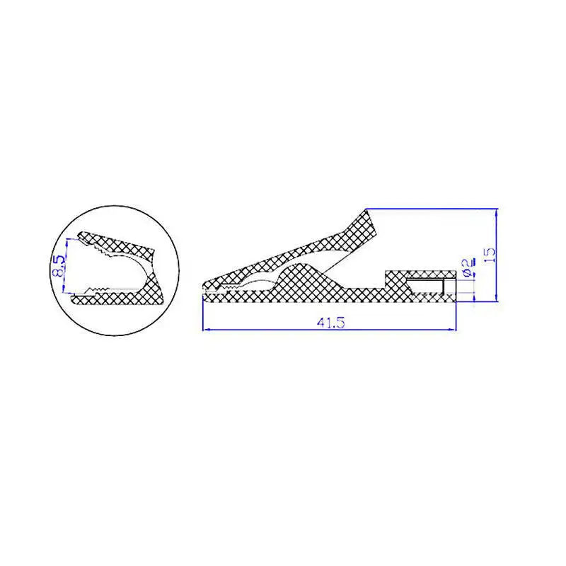 10A 20A 30A 50A Alligator Clip Crocodile Adapter 2mm 4mm Banana Plug Probe Clip for Multimeter Pen Test lead Cable Insulated E2