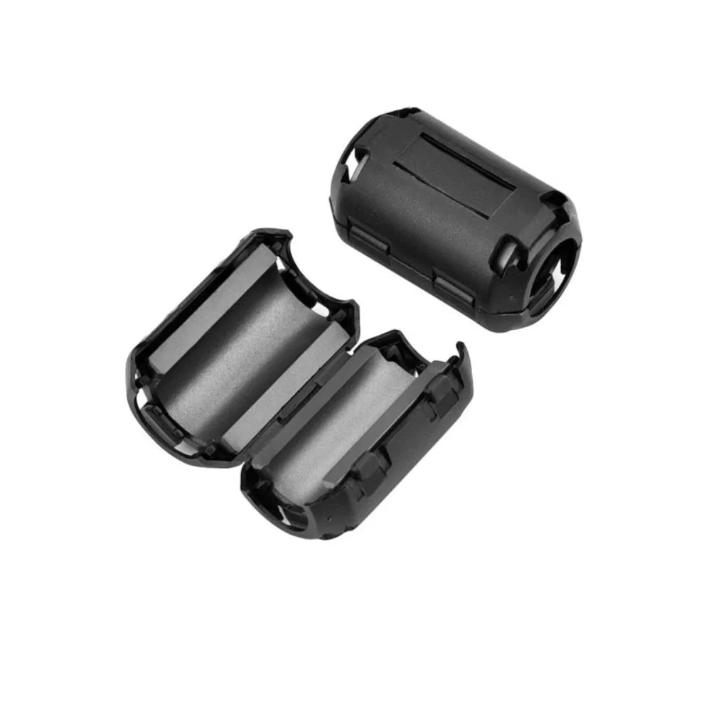 Snap Type Ring Core Ferrite Bead Clamp Black Anti-interference Filter Clip Snap Cable Connector 3.5/5/7/9/13mm Cable Connector