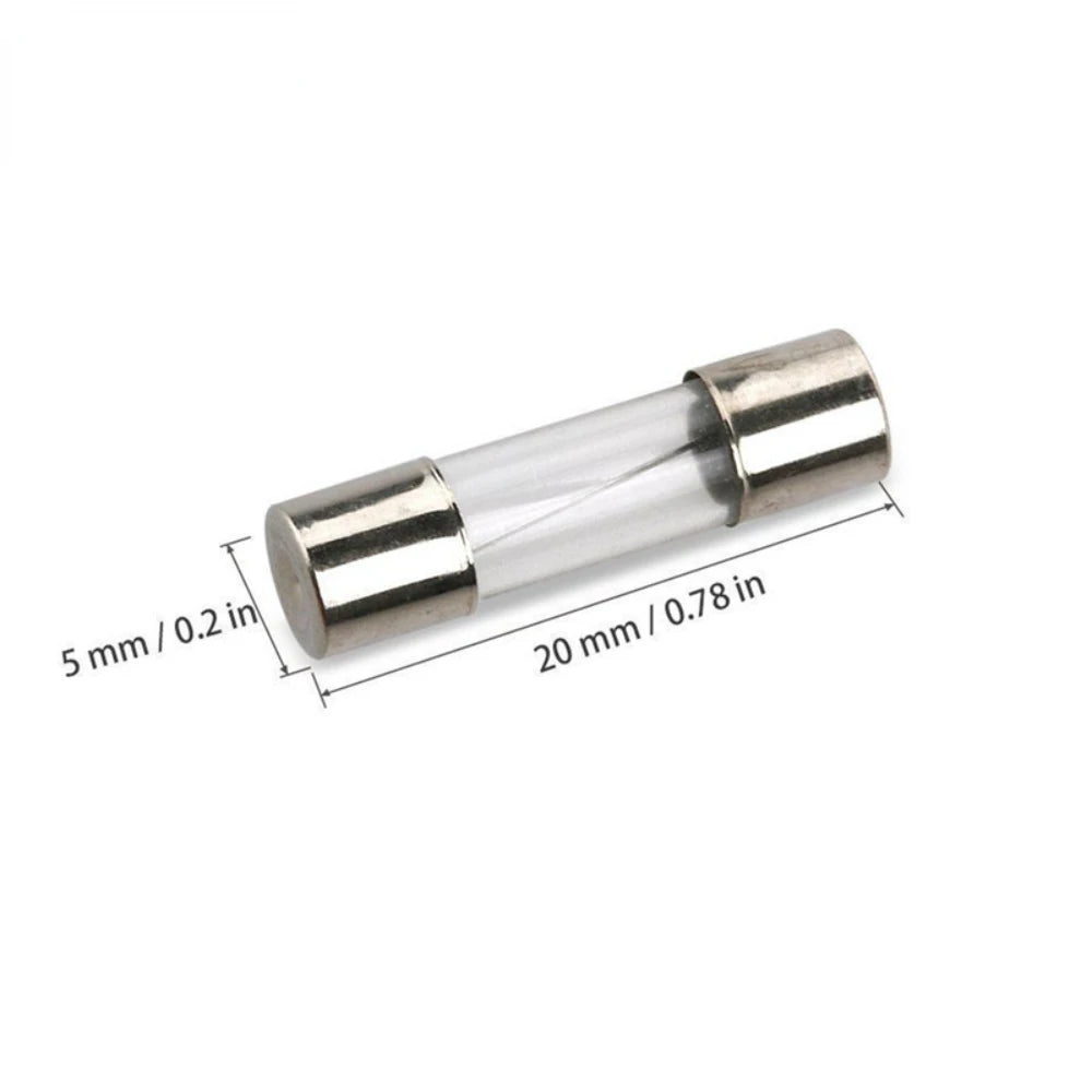 54/72/100/150/200PCS Fuse Assorted kit 5x20mm,6x30mm Quick Blow Glass Tube 0.2A-30A Blow Glass Fuse 10and 15Value electronics ﻿