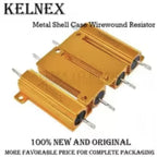 50W 100W Aluminum Power Metal Shell Case Wirewound Resistor 0.01R 100K 1 4 6 7 8 10 20 200 500 1K 3.3K 10K ohm resistance RX24