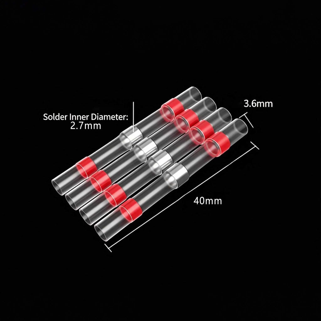 IP67 Waterproof Solder Seal Heat Shrink Wire Connectors Welding Ring Electrical Equipment Cable Connection Heat Shrink Tube