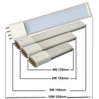 2G7 4W/120mm 6W/152mm 7W/165mm 10W/220mm 4P Table Desk Read Bar Tube Light Indoor Horizontal Plug LED Bulb Replace 15W20W25W CFL