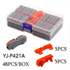 Mini Wire Electrical Connector Boxed 222 LED Strip Lighting Quick Connectors Universal Compact Conductor Push-in Terminal Blocks