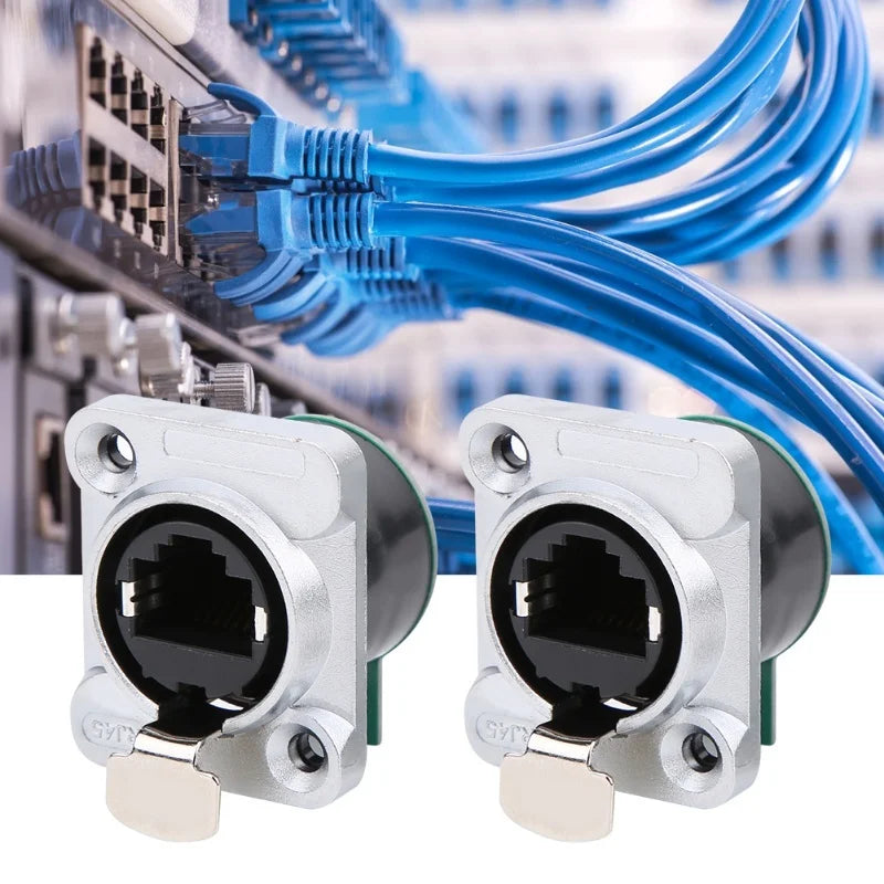 2Pcs RJ45 PCB Panel Fire Retardant Durable Insulator Material EL‑RJ‑WH5 Injection Board