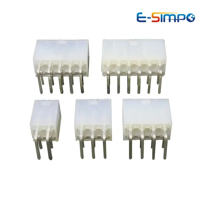 10pcs 5569-R 5557-AW Dual Row MX4.2mm Automotive Wire Right Angle 90D Female 2X1P-2X12Pin for PC Graphics Card Wafer Connector