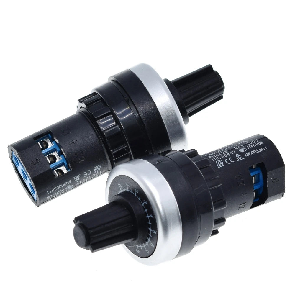 XZG LA42DWQ-22 1K 2K 5K 10K 22mm Diameter Pots Rotary Potentiometer Converter Governor Inverter Resistance Switch