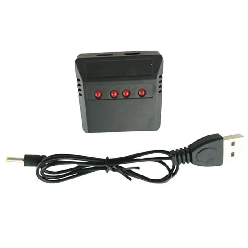 SYMA Hubsan 4-in-1 USB Balance Charger Fast & Safe Charging for X4/X5/H107 Series Drones 3.7V LiPo Battery Compatible Drone