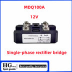 100A MDQ100A-12V 24V 36V 48V 60V 220V 600V 800V  1000V 1200V 1600V MDQ100A single-phase rectifier bridge AC-DC module 100Amp 160