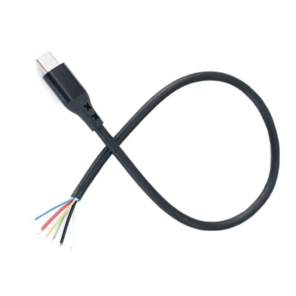 1pcs Type-C Male Single Head Charging Cable 4/5/6/8pcs DIY Cable with OTG Function Charging Treasure Aging Test Cable