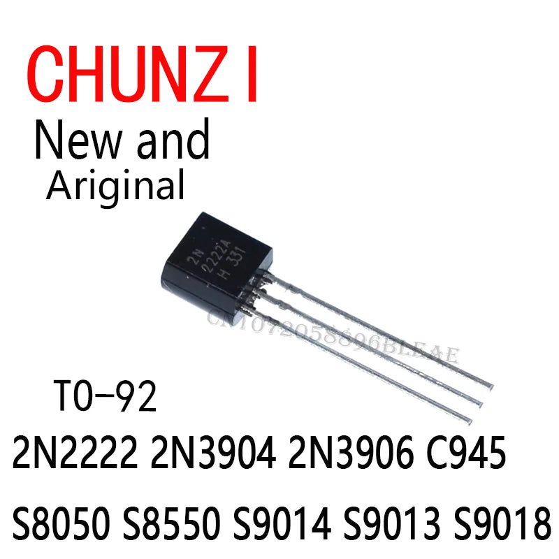 600PCS 15Value x 40PCS Transistor TO-92 Assortment Box Kit Transistors 2N2222 2N3904 2N3906 C945 S8050 S8550 S9014 S9013 S9018