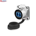 CNLINKO M24 Fiber Optic Connector LC High Performance Single Mode Conenctor Quick Assembly Waterproof IP68 for Networking FTTH