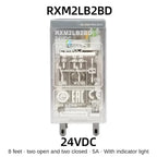 Schneider RXM2LB2BD Intermediate Relay DC24V AC Contactor 8 Feet and 14 Feet RXM4LB2P7 230VAC