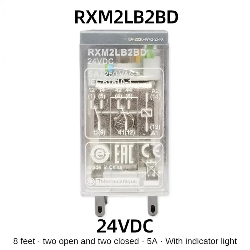 Schneider RXM2LB2BD Intermediate Relay DC24V AC Contactor 8 Feet and 14 Feet RXM4LB2P7 230VAC