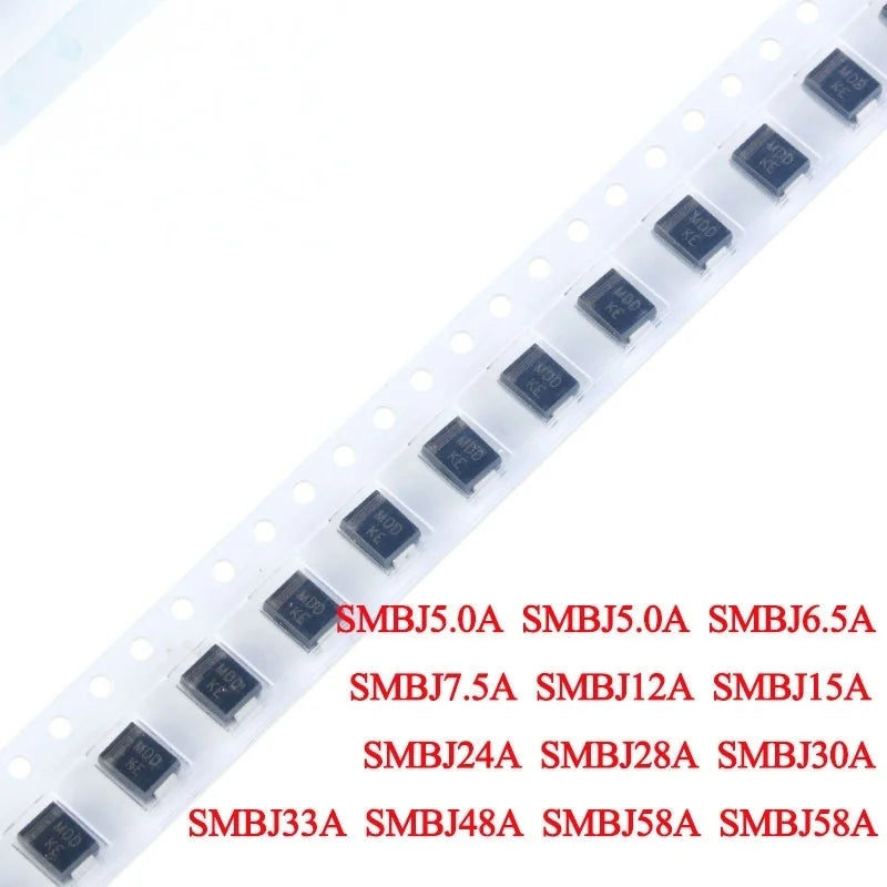 20pcs/lot TVS Diode SMBJ5.0A  SMBJ5.0A  SMBJ6.5A SMBJ7.5A SMBJ12A  SMBJ15A SMBJ24A  SMBJ28A  SMBJ30A SMBJ33A  SMBJ48A DO-214AA
