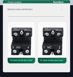 22mm Push Button Switch Momentary Reset ON OFF 12V/220V/48V/24V Black NC NO Power Button for Electrical Industrial Panelboard