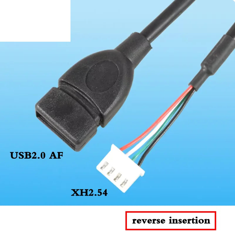 USB 2.0 to PH2.0/XH2.54/mx1.25 Data Cable, 4-Pin PH2.0 Pin to USB 2.0 Connection Cable, Small Motherboard USB Pin