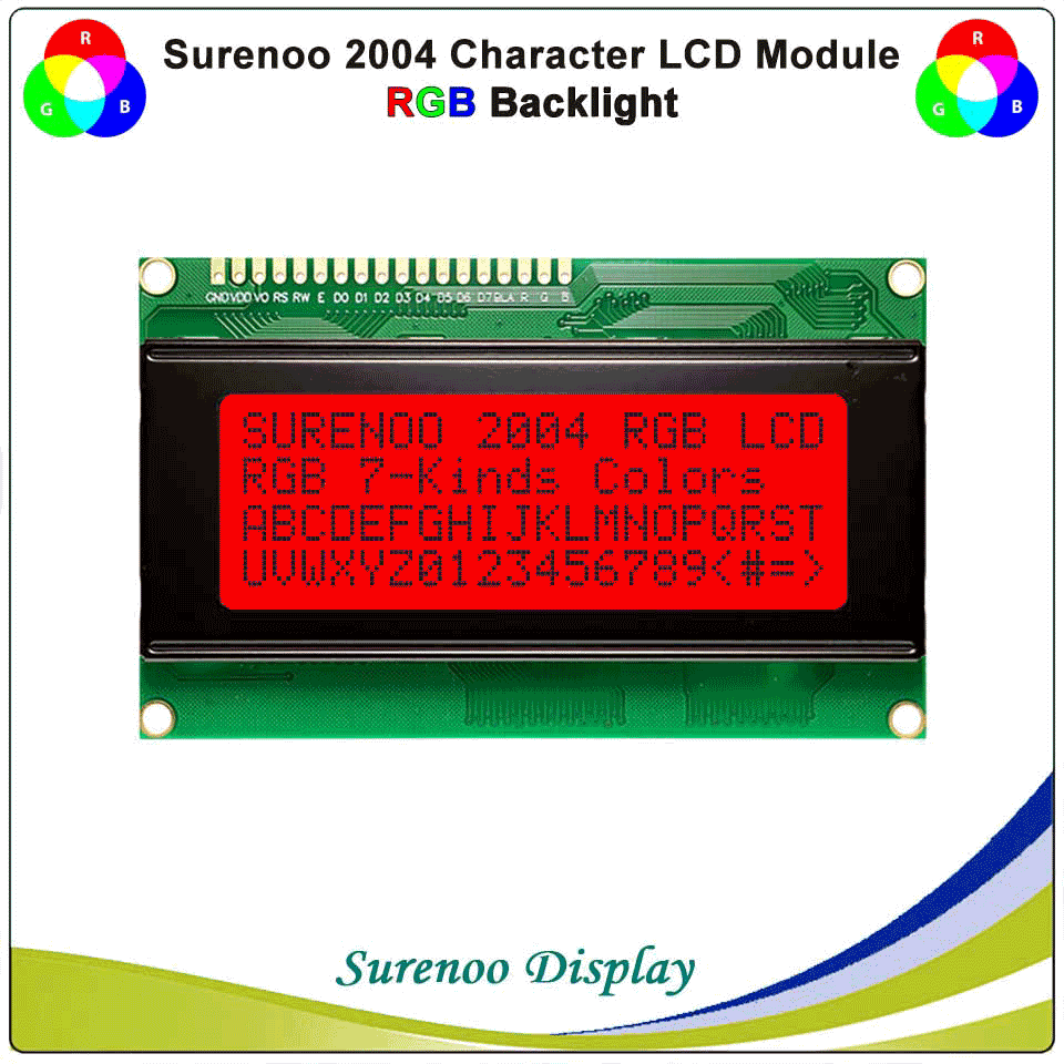 Surenoo LCD2USB USB 204 20X4 2004 Character LCD Module Display Screen Panel sutible LCD Smartie & AIDA64 for DIY PC
