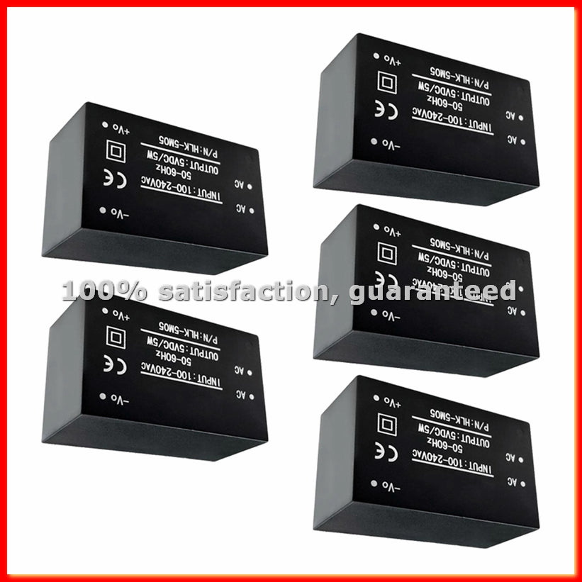 5PCS AC-DC Power Supply Module AC DC Converter 220V to 5V Intelligent Switching Module HLK-5M05-A13G