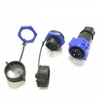 IP67 M25 50A 500V Waterproof Connector 2 3 4 Pin Self Locking E-bike Charging Power Aviation Panel Socket Electrical Cable Plug