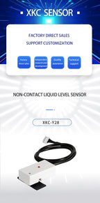 XKC-Y28 Liquid Level Sensors Capacitive Level Touchless Compilable Sensor Switch for 12mm+ Flat Containers and Pipelines