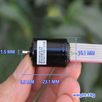 Mini 1623 16mm*23mm Brushless Motor Micro BLDC NdFeB Strong Magnetic High Speed Mute Motor Three Phase Eight Wire with Hall