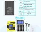 Liitokala Lii-PD4 Lii-PD2 18650 Battery Charger for 1.2V 3.7V NiMH 26650 21700 18350 18500 14500 AA AAA LiFePO4 Batteries