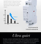Contactor 220V Contactore Bobina Rele 230V 24V Y Nc Din Rail Household Modular 2No 2Nc 1No 240V 2P 110V Vac Silence Relai