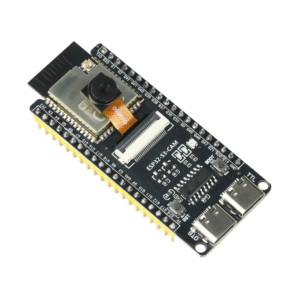 ESP ESP32-S3 CAM WiFi Bluetooth Development Board Module onboard ESP32-S3 N16R8 dual TYPE-C OV2640 /OV5640/OV3660 Camera