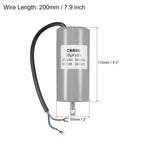 1Pcs CBB60 Run Capacitor 30-50uF 250V AC 2Wire 50/60Hz Cylinder with Terminal M8 Fixing Stud for Air Compressor Water Pump Motor