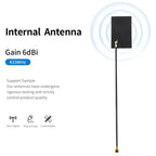 2PCS 433MHz Built-In FPC Soft Board Antenna LoRa Module Antennae 6dBi MHF1 Connector 12CM Cable for Monitoring Equipment