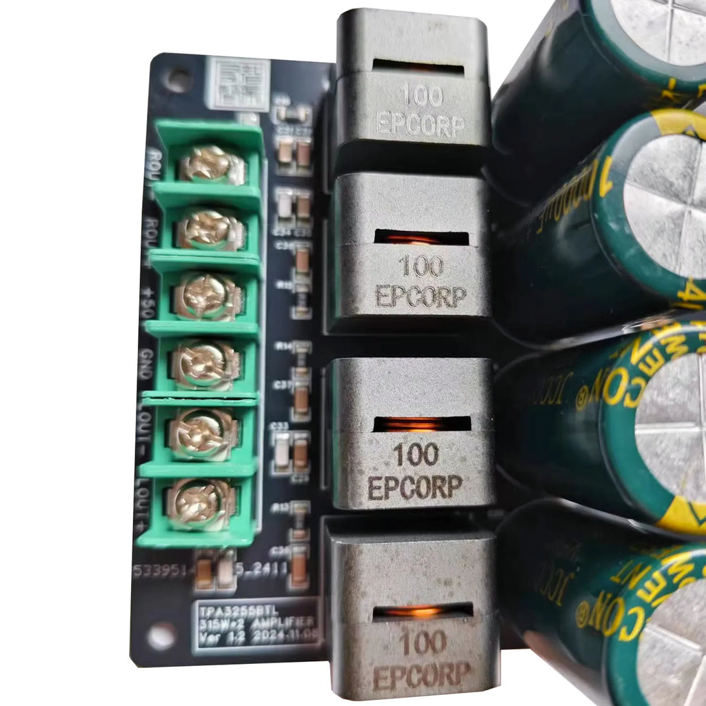 DC18-53.5V TPA3255 BTL Audiophile HIFI Digital Audio Amplifier Board 315W+315W High Power 2.0 Dual Channel Stereo BTL Module