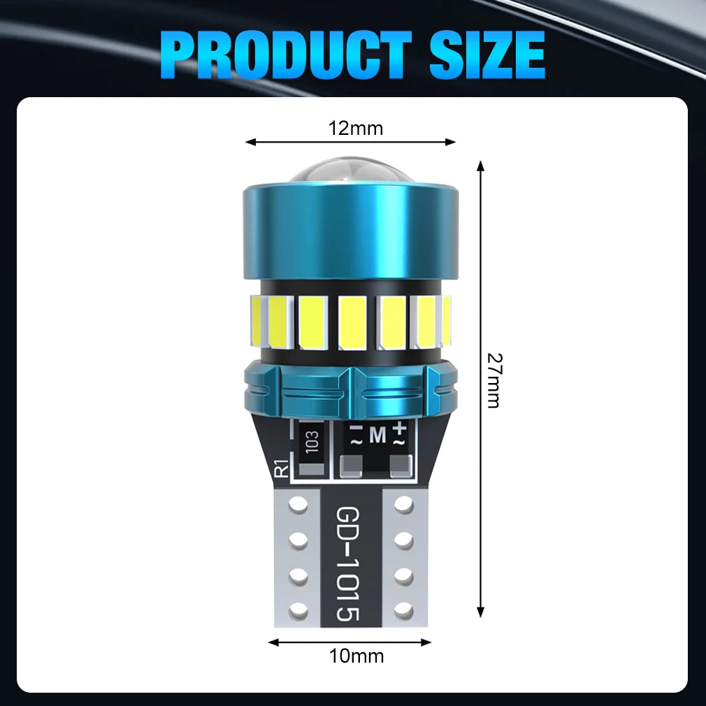 XSTORM T10 W5W LED CANBUS No Error 12V Car Side Interior Lights 168 194 3030 SMD for BMW Audi Super Bright Car Interior Lights