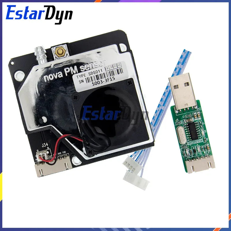 Estardyn Nova PM Sensor SDS011 High Precision Laser PM2.5 Air Quality Detection Sensor Module Super Dust Sensors, Digital Output