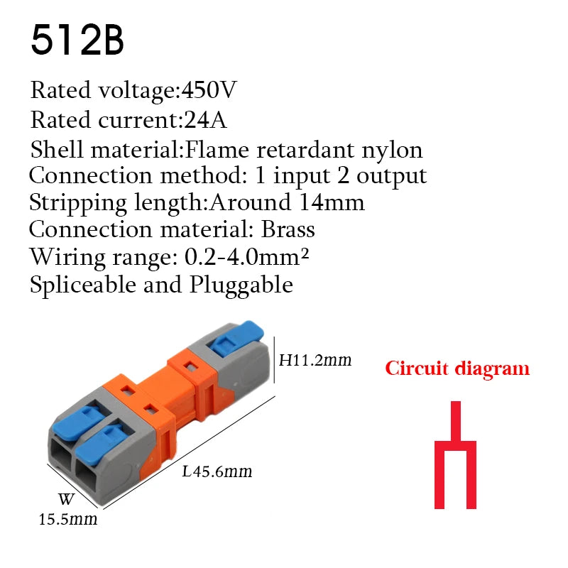 5PCS Quick Wire Connectors Lever Splicing 1/2/3/4/8/10 Pins Universal Compact Plugable Spliceable Male Female Terminals Blocks