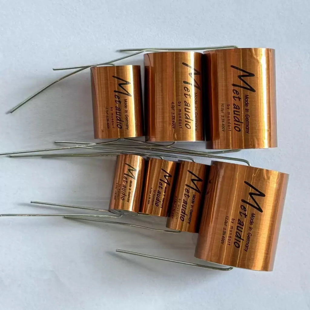Golden high-quality metallized film power amplifier frequency divider audio capacitor stepless 0.22-22uf MKP capacitor