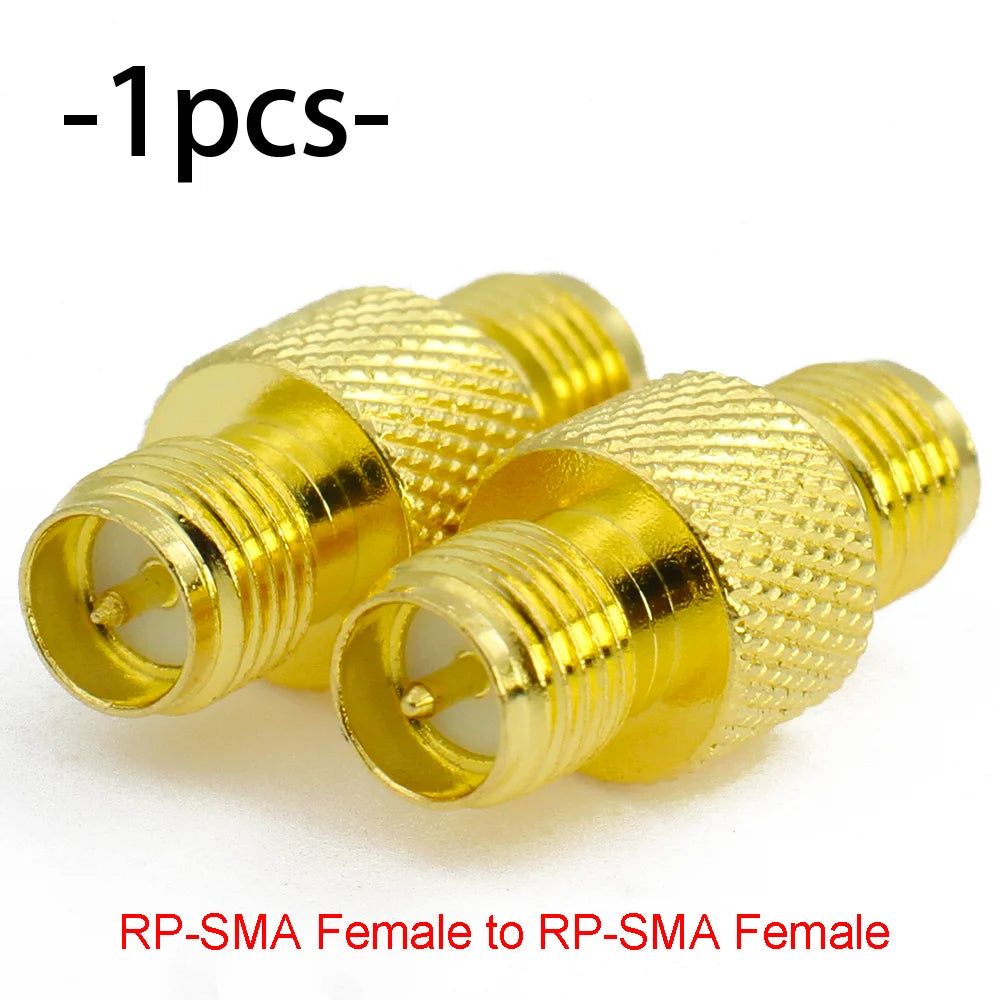 Connector SMA to SMA/ RP-SMA to SMA / RPSMA Male Plug & Female Jack Slide-on Straight RF Coax Adapter Connector