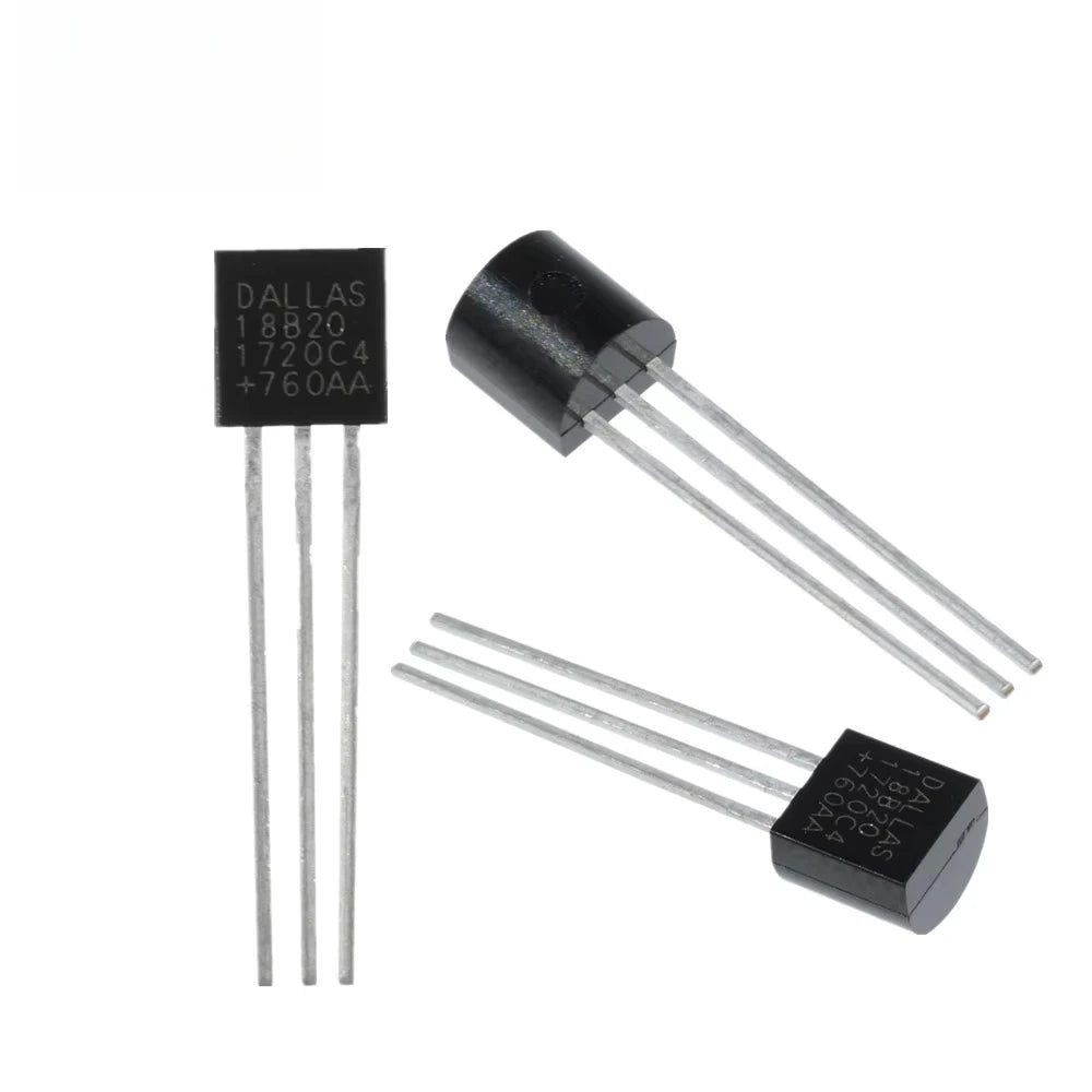 5/10PCS DS18B20 Temperature Sensor DS 18B20 TO-92 Programmable Digital Thermometer Sensors Chip for Arduino IC Accessory