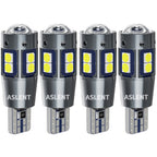 2/4PCS High Quality T10 W5W 168 192 Led Tail Light 3030 10smd 12V Auto Lamp CANBUS NO Error Car Marker Parking Bulb 6000K ASLENT