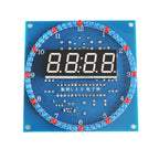 Rotating LED DIY Electronic Digital Clock / Shell DS1302 Dynamic Clock Light Controlled Temperature Display 51 SMC Welding