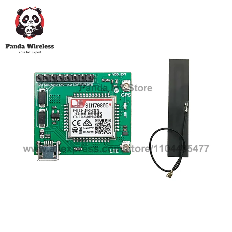 SIMCOM Core Board SIM7080G LTE CAT-M NB-IoT Module with USB Port Built-In SIM868 External LTE GPS for IoT Applications