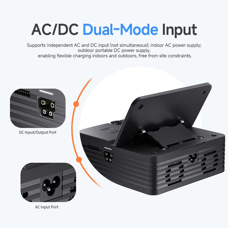 ISDT F400 4 Channel Smart Balance Charger 400W 15A AC/DC RC Battery Charger with Foldable Display for 1-8S LiPo LiHV LiFe LiIon