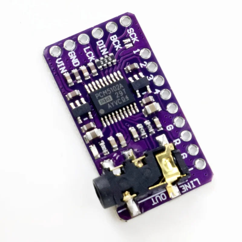Interface I2S PCM5102A DAC Decoder GY-PCM5102 I2S Player Module For Raspberry Pi PHAT Format Board Digital PCM5102 Audio Board