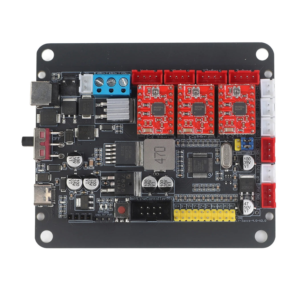 For GRBL 1.1 32Bit Controller Board Dual Y For CNC 3018 2418 1610 Engraving Machine With A4988 Stepper Motor Driver