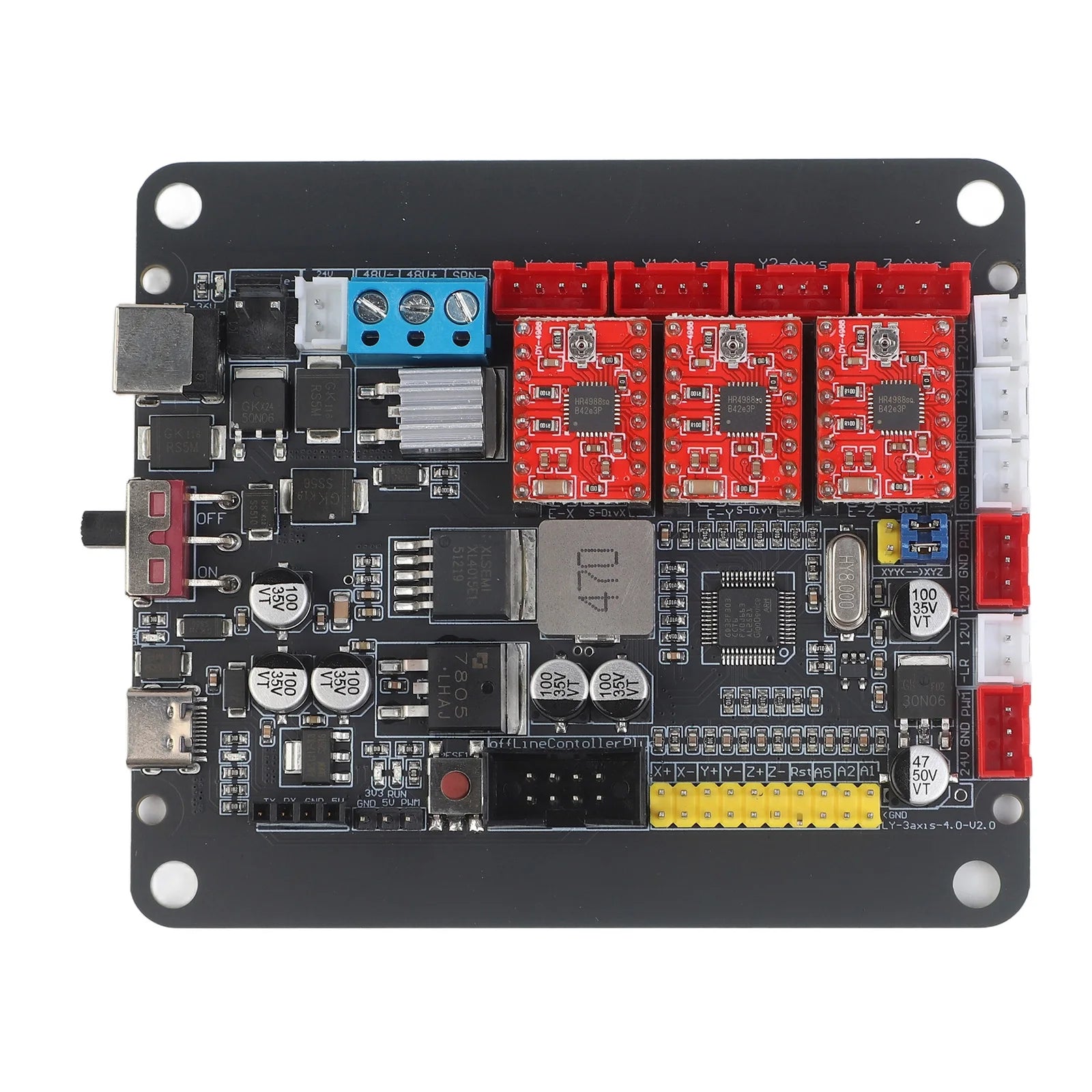 For GRBL 1.1 32Bit Controller Board Dual Y For CNC 3018 2418 1610 Engraving Machine With A4988 Stepper Motor Driver