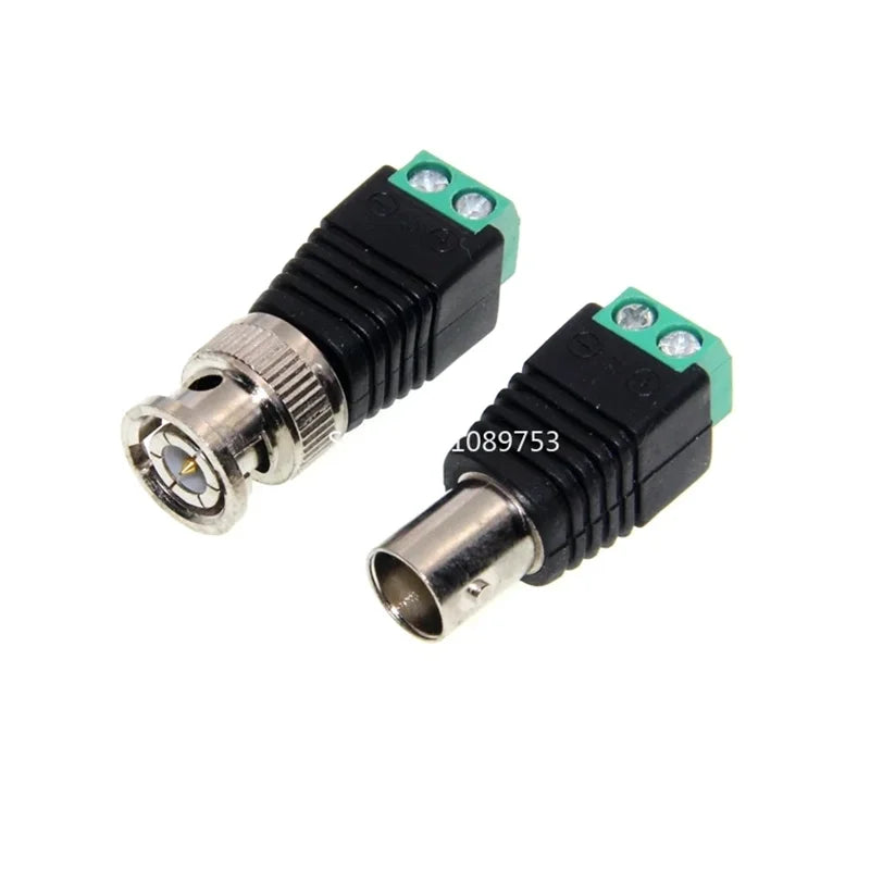 10pcs BNC RCA Male Female to BNC RCA male Female Adapter Plug Coax Cable Video audio wire Converter Connector for CCTV Camera