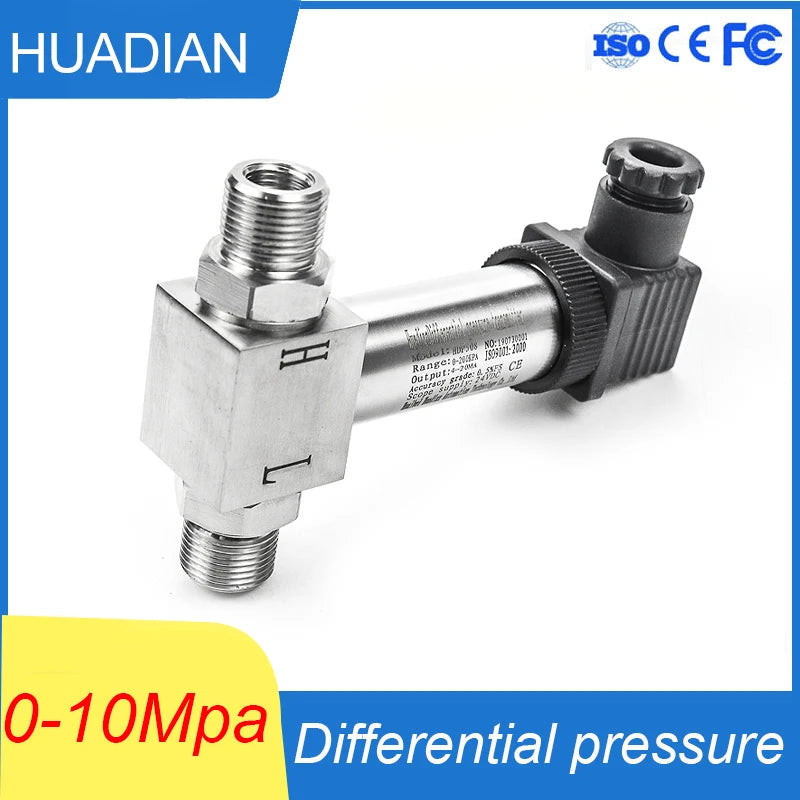 4-20mA Smart Water Differential Pressure Sensor 0-0.05Mpa Full Stainless Steel G 1/2"